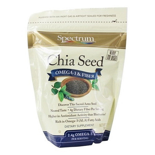 Spectrum Essentials Chia Seeds With Omega-3 and Fiber, 12 Oz