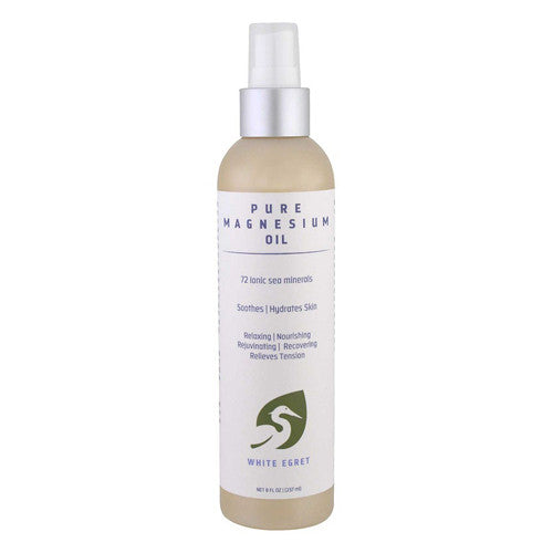 White Egret Personal Care Pure Magnesium Oil Spray 8 Oz