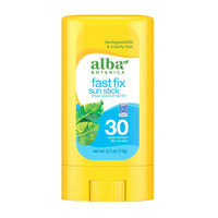 Alba Botanica, Broad Spectrum SPF 30 Fast Fix Sun Stick Sunscreen, 0.5 Oz
