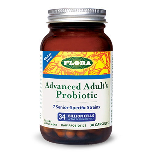 Flora Advanced Adults Probiotic Capsules for Digestive Health 30Ea