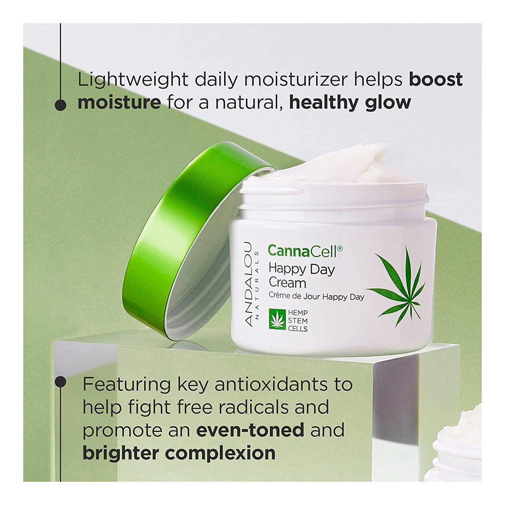 Andalou Naturals Cannacell Happy Day Cream, 1.7 Oz