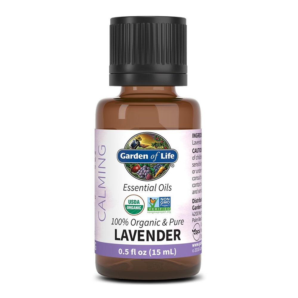 Garden of Life Organic and Pure Lavender Essential Oils 0.5Oz (15ml)