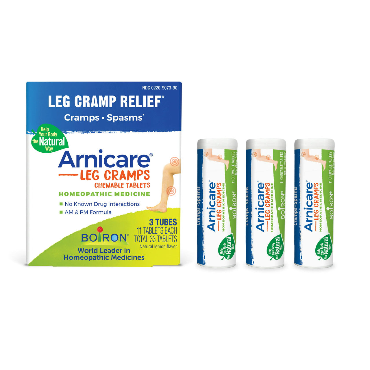 Boiron Arnicare Leg Cramps Relief Homeopathic Medicine Tablets, 33 Ea