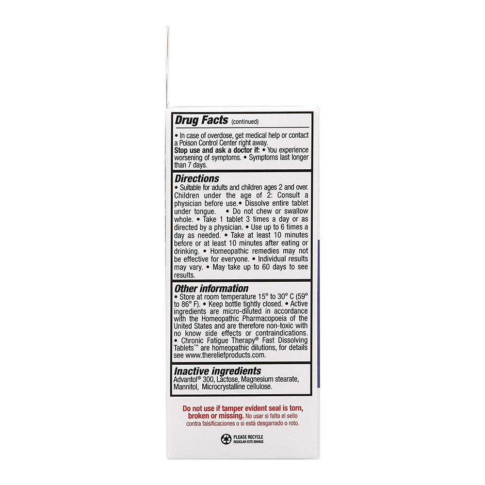 The Relief Products Chronic Fatigue Therapy Fast Dissolving Tablets, 70 Ea