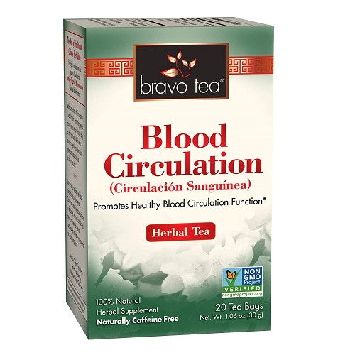 Bravo Tea Blood Circulation Herbal Tea Bags, 20 Ea