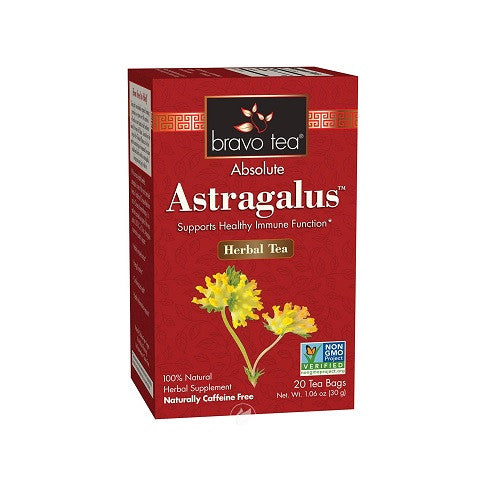 Bravo Tea Absolute Astragalus Herbal Tea Bags, 20 Ea