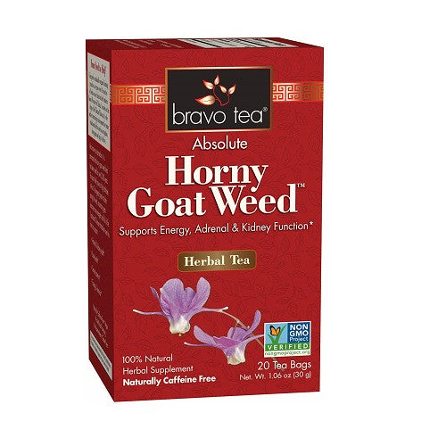 Bravo Tea Absolute Horny Goat Weed Herbal Tea Bags, 20 Ea