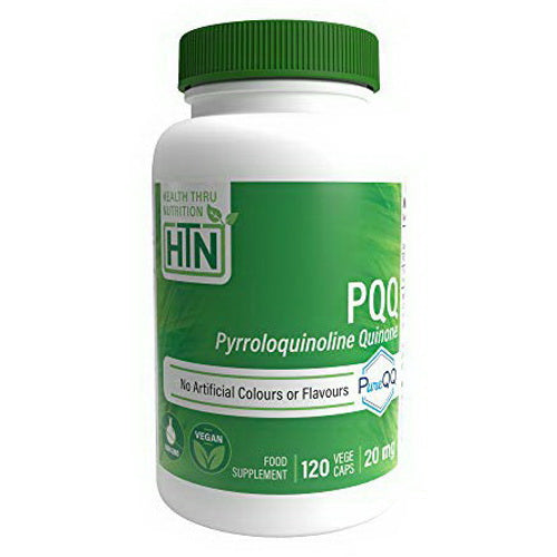 Health Thru Nutrition PQQ 20 mg Vegecapsules for Cognitive Support 120Ea
