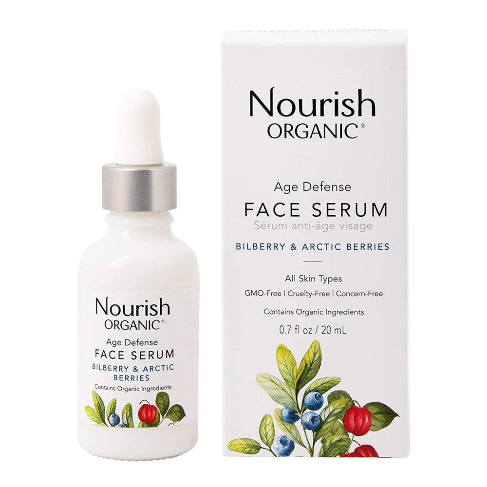 Nourish Organic Age Defense Face Serum, 0.7 Oz