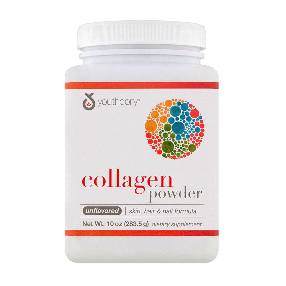 Youtheory Collagen Powder Unflavored Skin, Hair and Nail Formula, 10 Oz