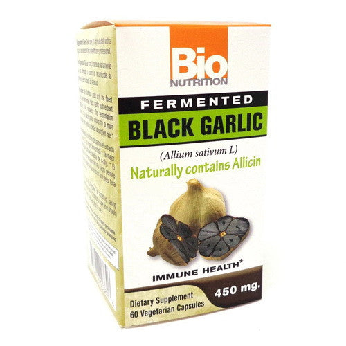 Bio Nutrition Fermented black Garlic Vegetarian Capsules, 60 Ea