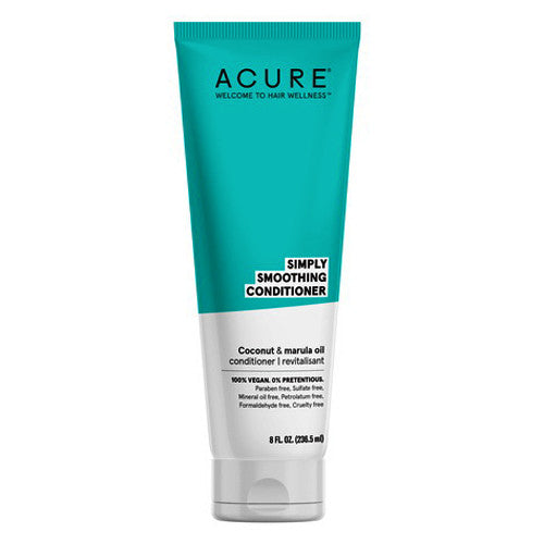 Acure Simply Smoothing Conditioner, Coconut and Marula Oil, 8 Oz