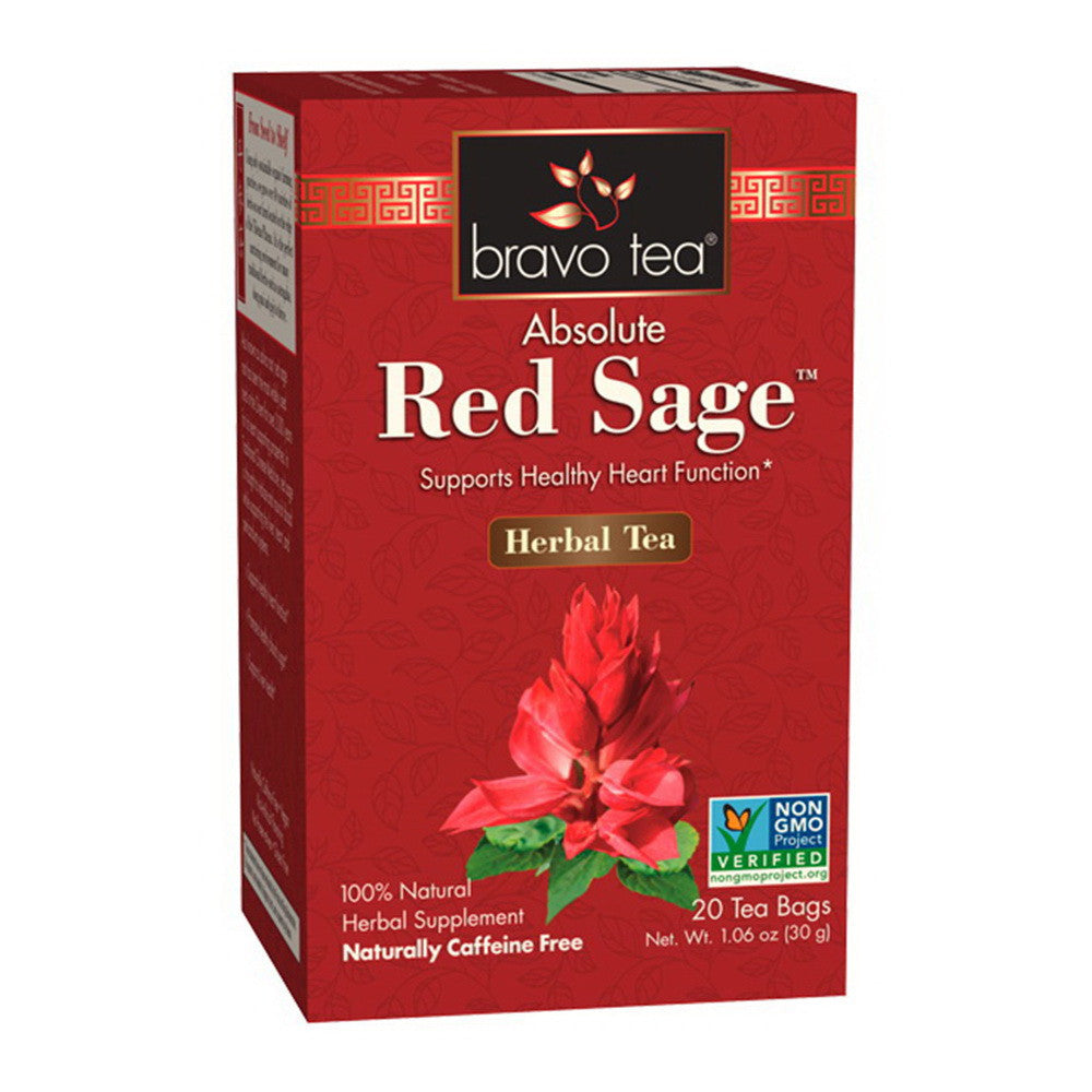 Bravo Tea Absolute Red Sage Root Herbal Tea Bags, 20 Ea