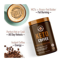 Rapid Fire Keto Friendly Caramel Macchiato Medium Roast, Instant Coffee, 7.93 Oz