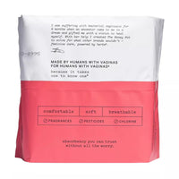 The Honey Pot Company Herbal Post Partum Pads with Wings, Organic Cotton Cover, 12ct