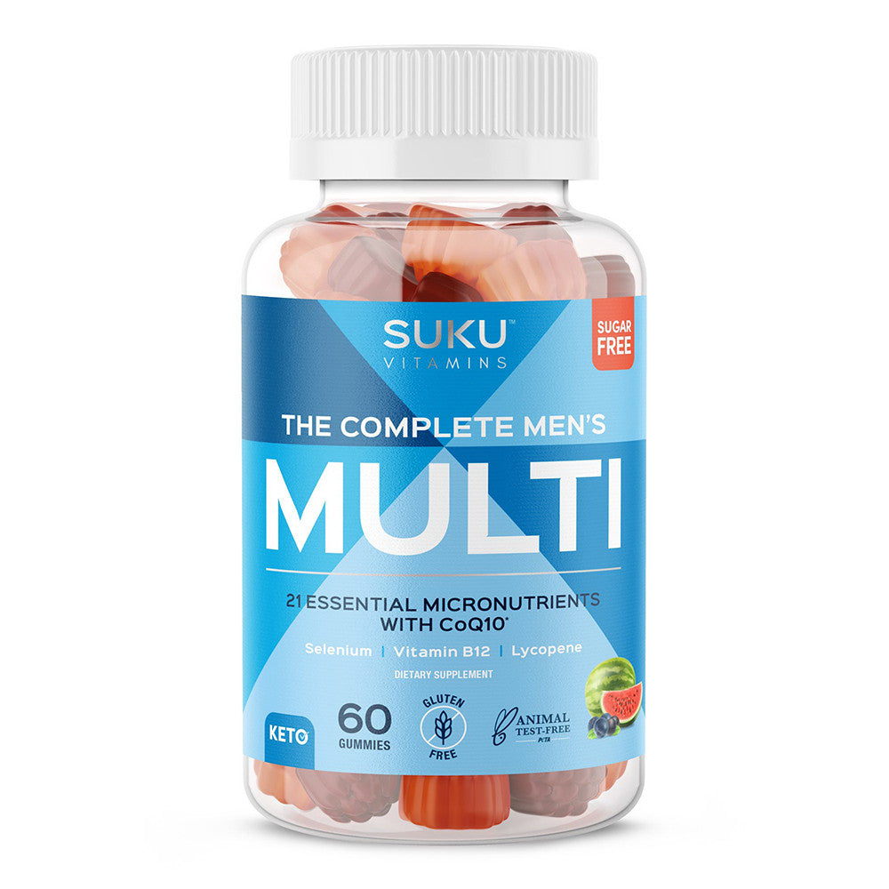 SUKU Vitamins Complete Mens Multi Gummies Mixed Fruit Flavour, 60 Ea