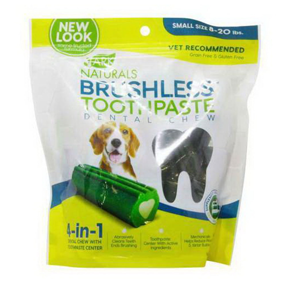 Ark Naturals Brushless Toothpaste 4 in 1 Cleaning Dental Chews Helps Freshen Breath Medium for Dogs 18Oz (508g)