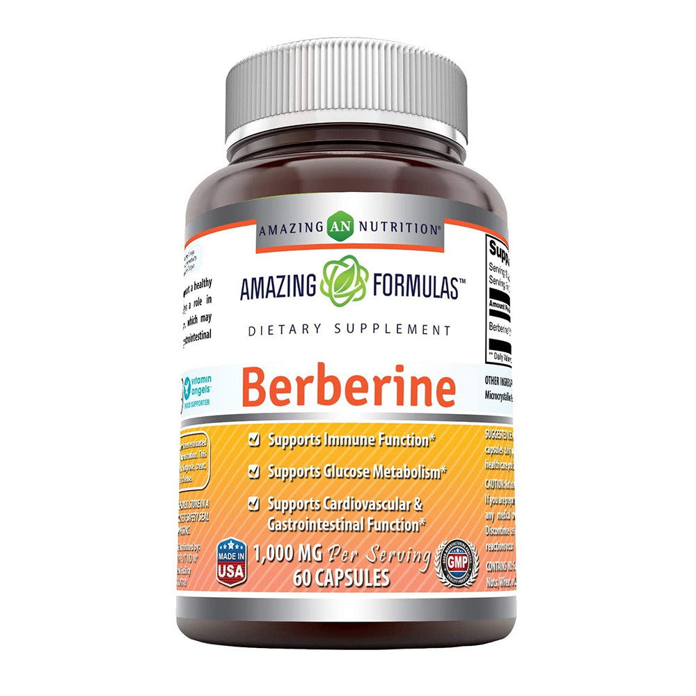 Amazing Nutrition Amazing Formulas 1000 mg Berberine Capsules, 60 Ea