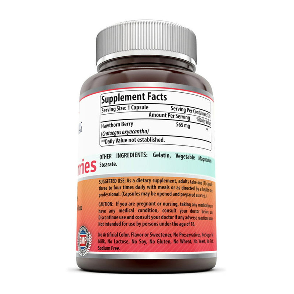 Amazing Formulas Hawthorn Berries 565 Mg, 120 Ct