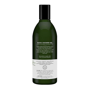 Avalon Organics Nourishing Lavender Bath and Shower Gel, 12 Oz