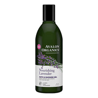 Avalon Organics Nourishing Lavender Bath and Shower Gel, 12 Oz