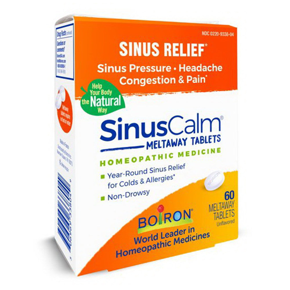 Boiron Homeopathic Medicine SinusCalm for Sinus Pain Tablet, 60 Ea