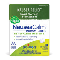 Boiron NauseaCalm Homeopathic Meltaway Tablets, 60 Ea