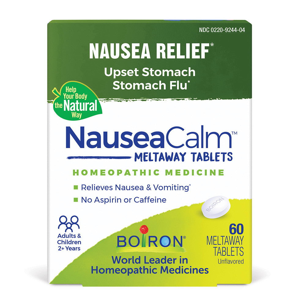 Boiron NauseaCalm Homeopathic Meltaway Tablets, 60 Ea