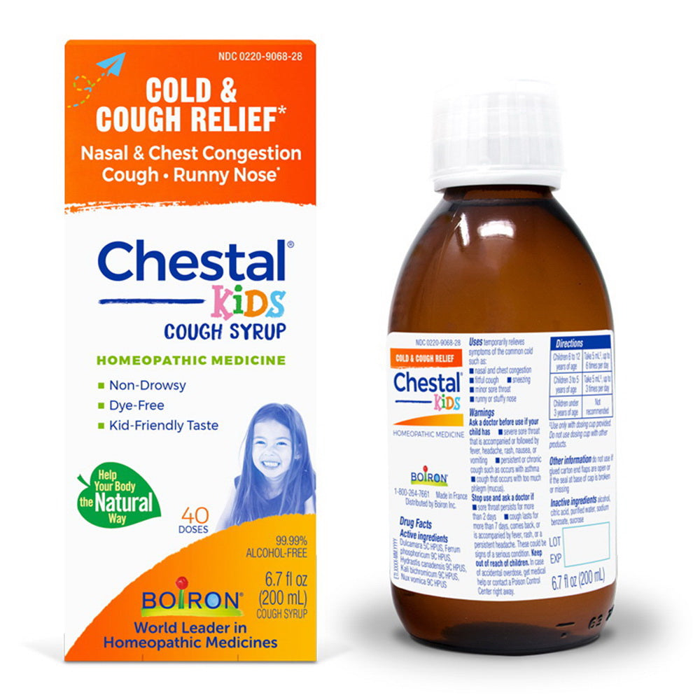 Boiron Children Chestal Cough and Cold Syrup Homeopathic Soothing 6.7Oz (200ml)