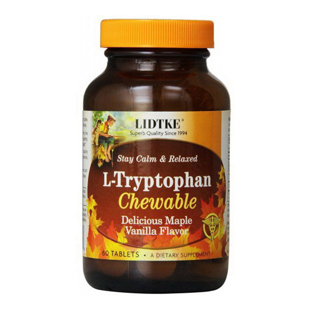 Lidtke Technologies L-Tryptophan Chewable Tablets, 60 Count