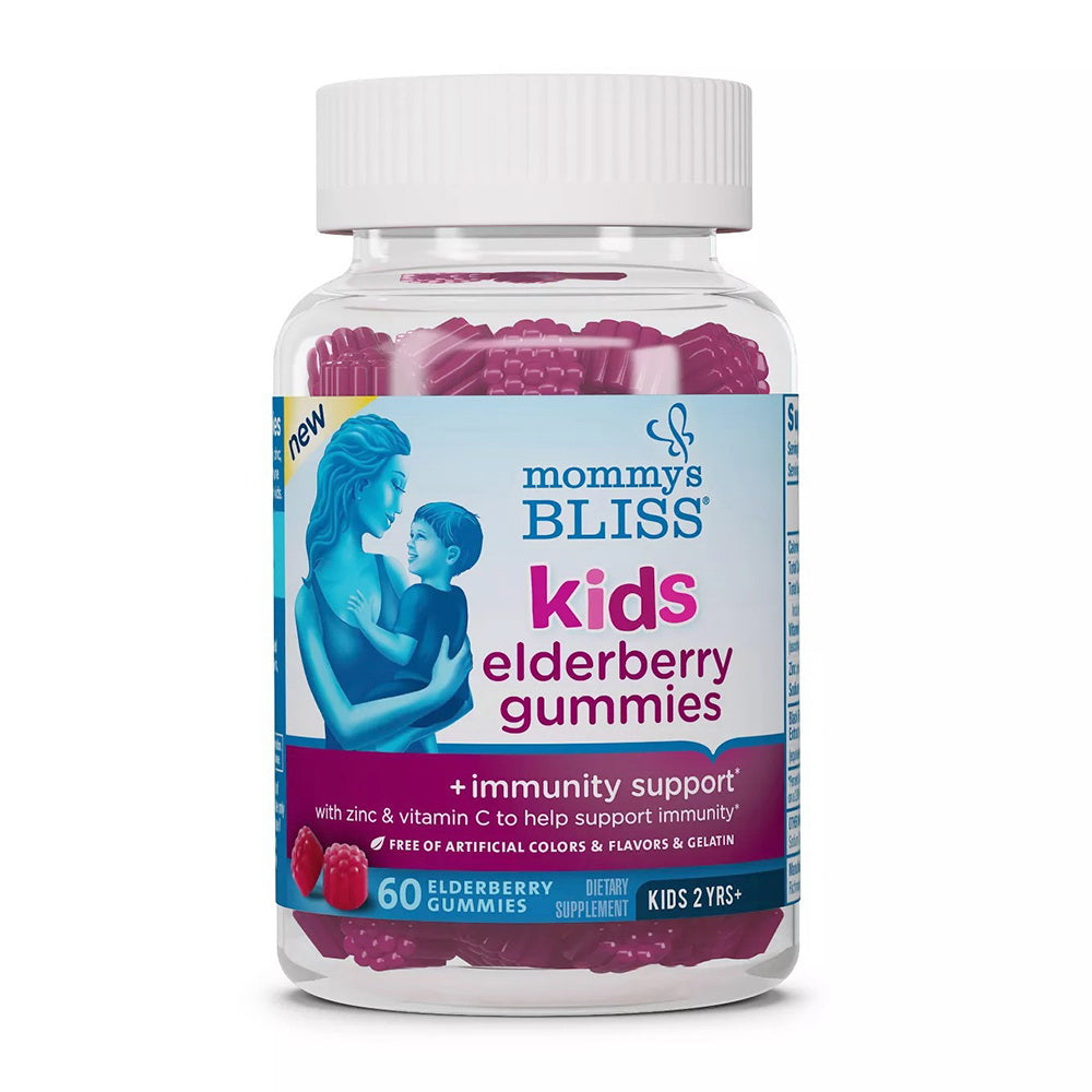 Mommys Bliss Kids Elderberry Gummy for Immunity Support, 60 Ea