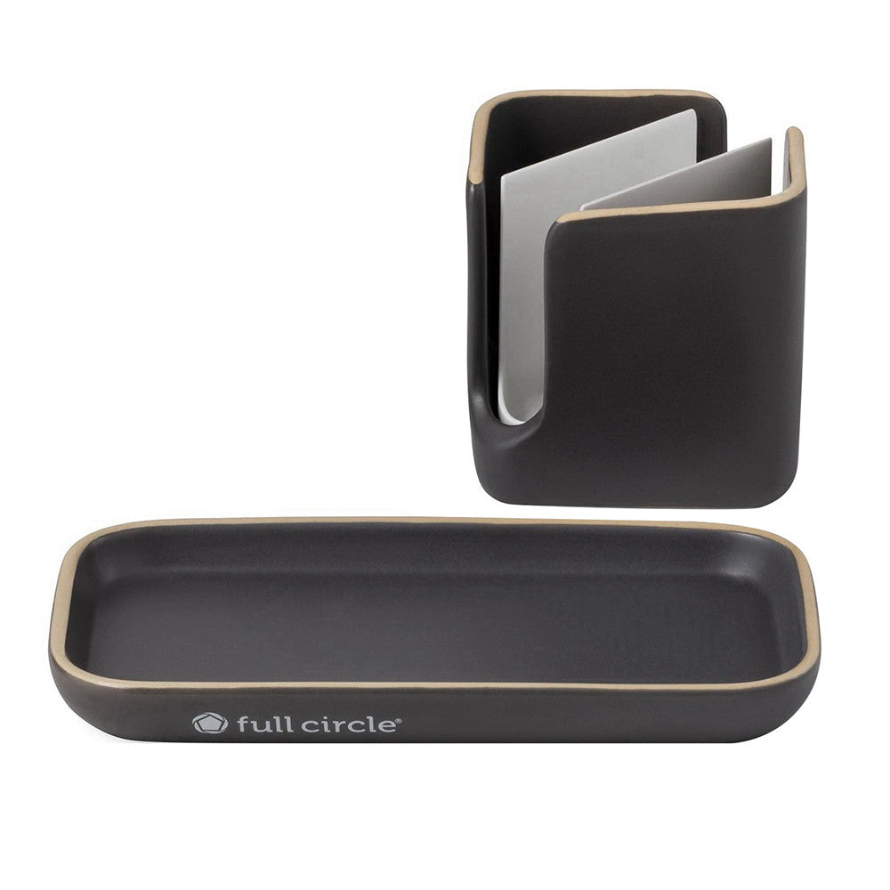 Full Circle Stash Ceramic Sink Caddy, 1 Ea