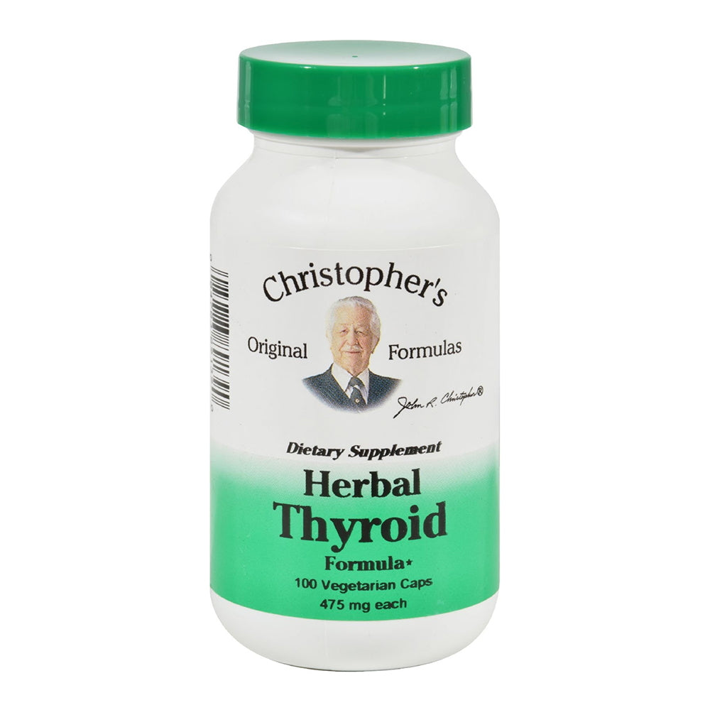 Dr Christophers Original Formulas Herbal Thyroid Formula Vegetarian Capsules 100Ea