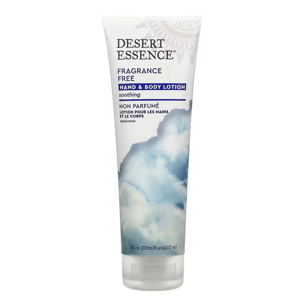 Desert Essence Organics Fragrance Free Hand And Body Lotion, 8 Oz