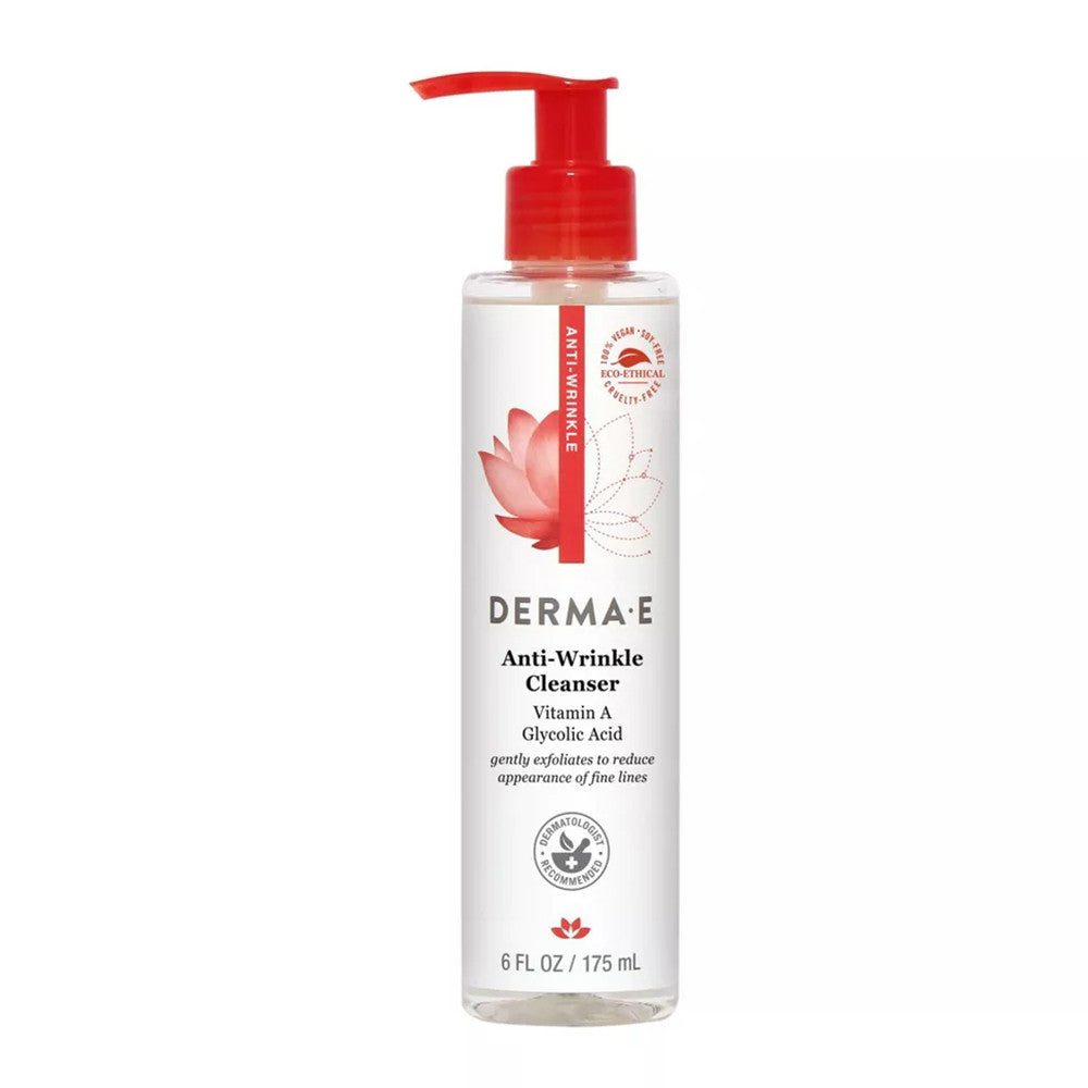 Derma E Anti Wrinkle Cleanser, 6 Oz