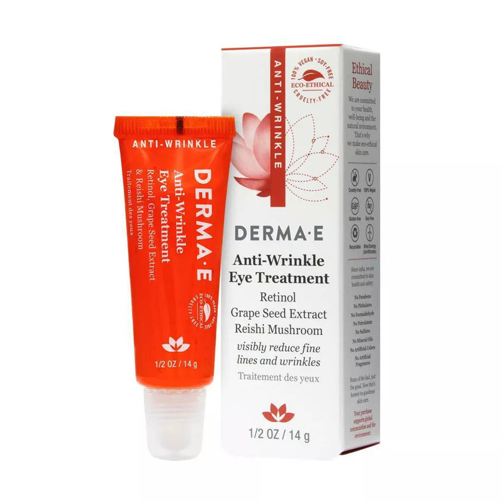 Derma E Anti Wrinkle Eye Treatment Gel, 0.5 Oz