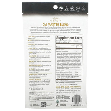 Om Organic Mushroom Master Blend Supplement Powder, 3.17 Oz