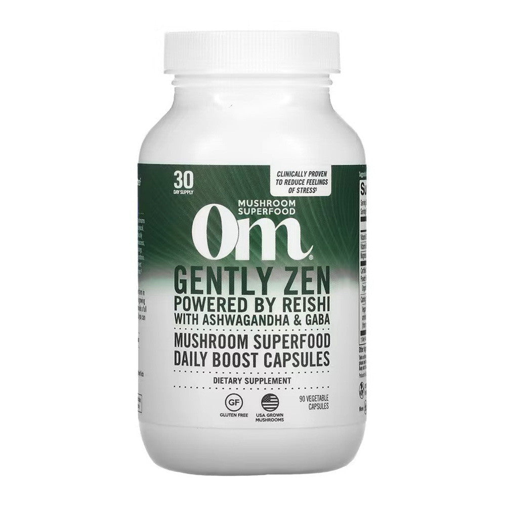 Om Mushroom Superfood Gently Zen Mushroom Blend Capsules, 90 CT