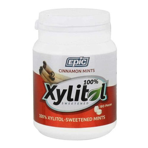 Epic Dental Xylitol Sweetened Mints Cinnamon 180Ea