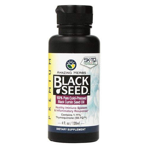 Amazing Herbs Black Cumin Seed 100% Pure Cold-Pressed Oil, 4 oz