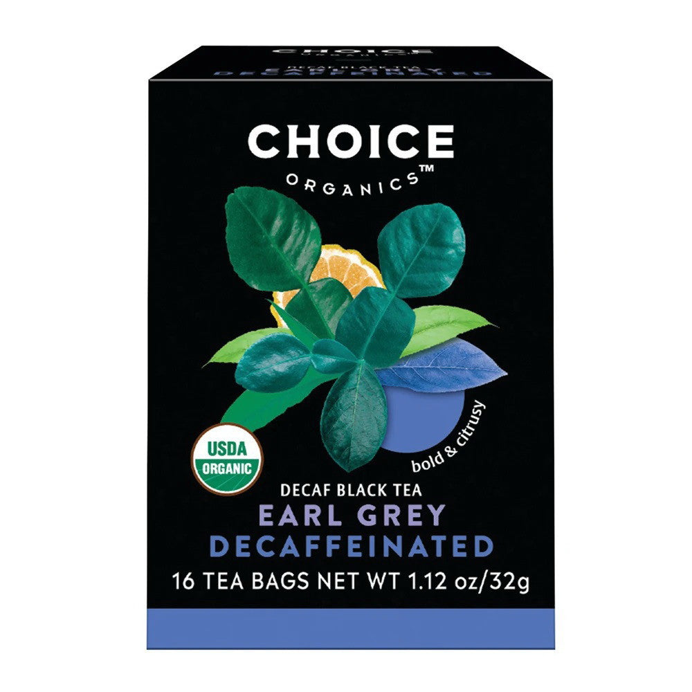 Choice Organic Decaffeinated Earl Grey Tea Bags, 16 Ea