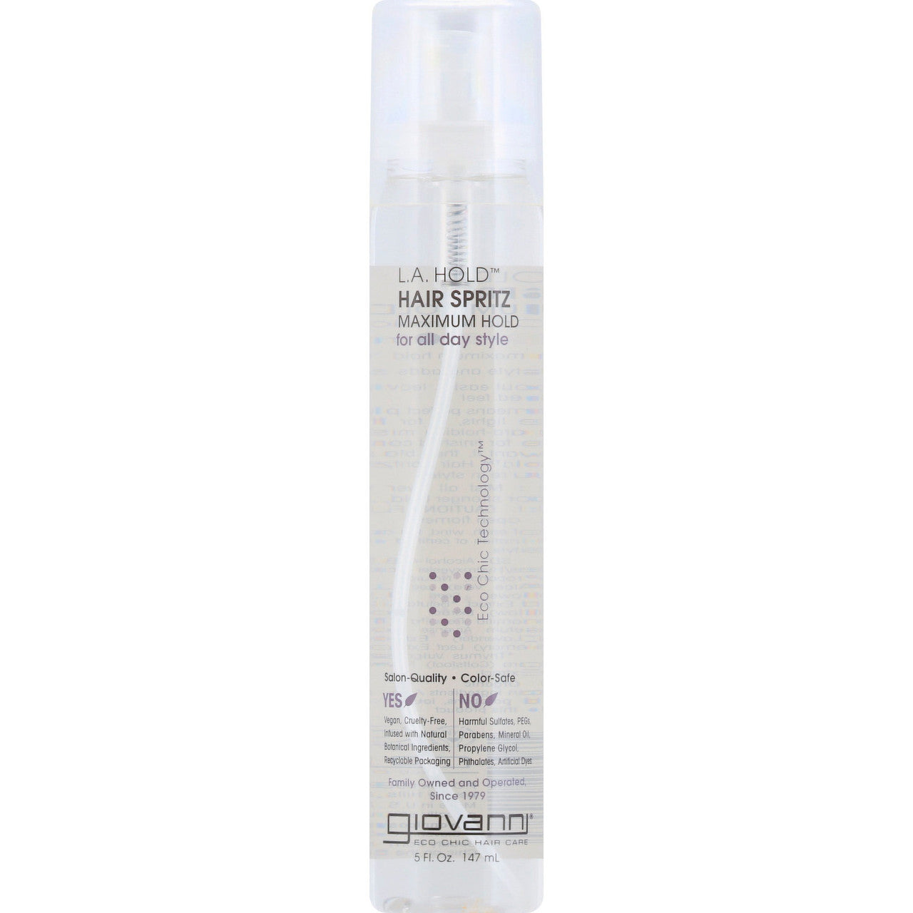 Giovanni L.A Hold Hair Spritz For All Day Style, 5 Oz