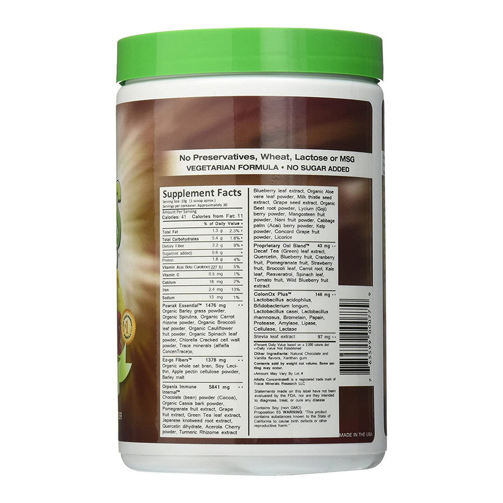 Greens World Delicious Greens 8000 Chocolate - 10.6 oz