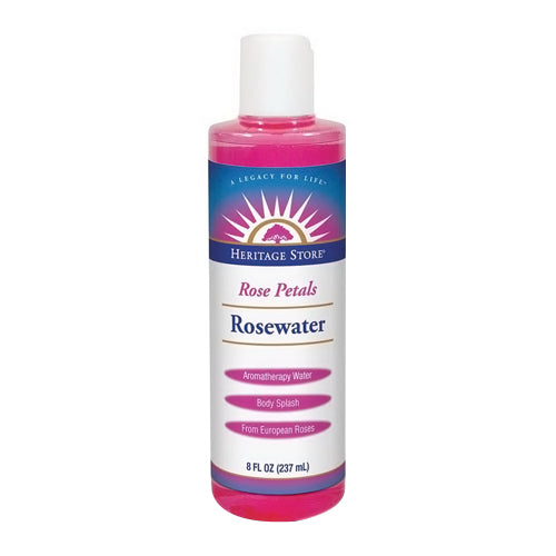 Heritage Store Rosewater Refreshing Facial Splash for Glowing Skin 8Oz (237ml)