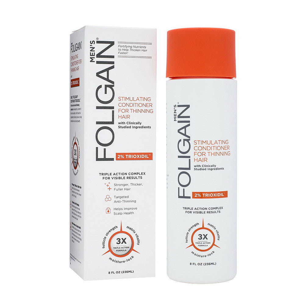 Foligain Men's Stimulating Conditioner for Thinning Hair (2% Trioxidil), 8 Oz