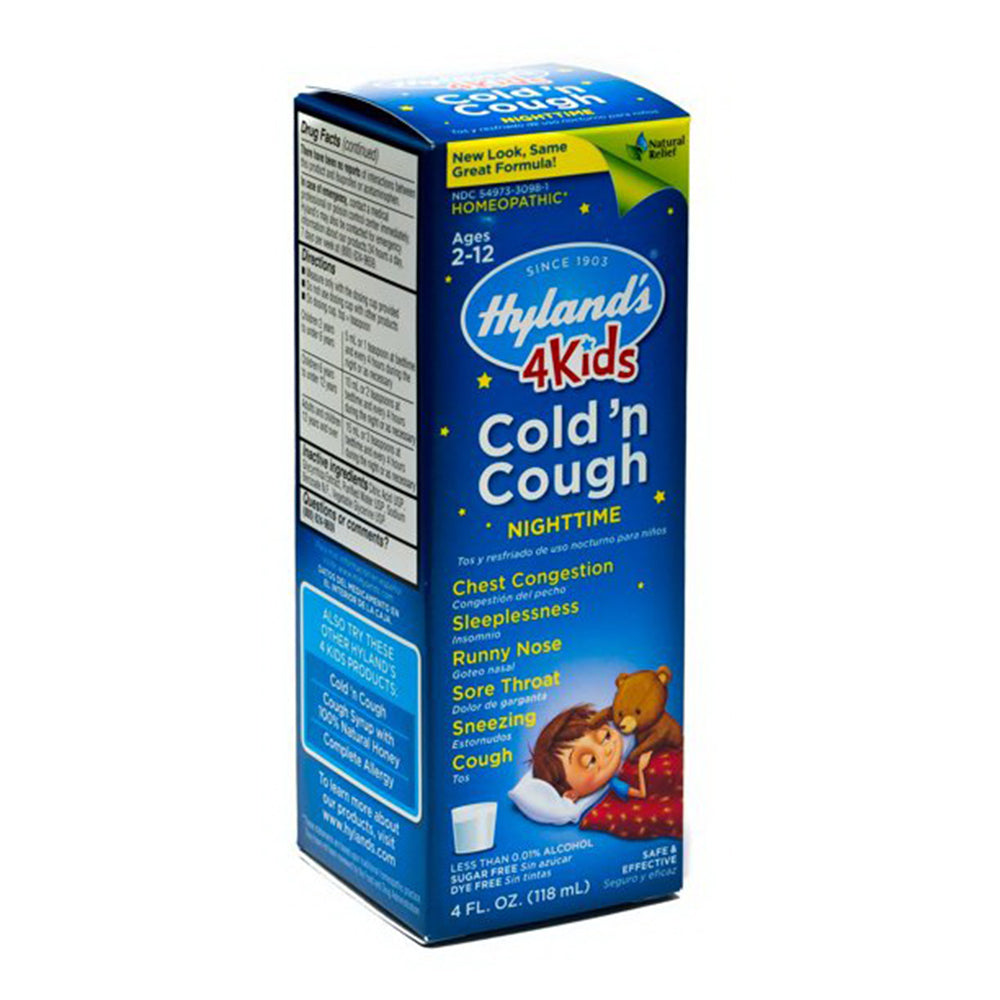 Hylands Homeopathic Nighttime Cold N Cough 4 Kids - 4 Oz