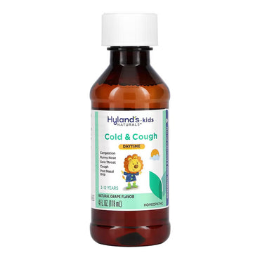 Hyland's Naturals Kids Cold & Cough Daytime Syrup, Grape, 4 Oz