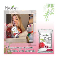 Herbion Naturals Zinc, Echinacea & Vitamin C Lozenges with Natural Cherry Flavor - 25 CT
