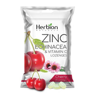 Herbion Naturals Zinc, Echinacea & Vitamin C Lozenges with Natural Cherry Flavor - 25 CT