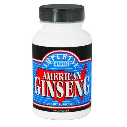 Imperial Elixir American Ginseng Capsules Help Maintain Healthy Balance Support Well Being 50Ea